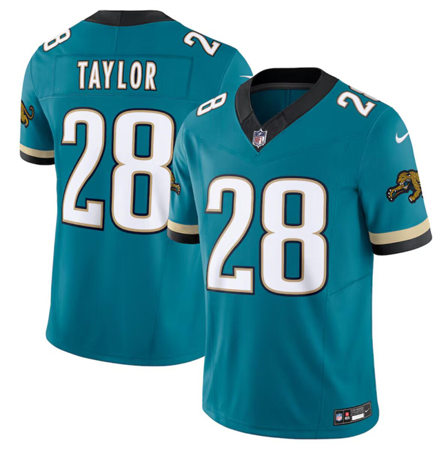 Youth Jacksonville Jaguars #28 Fred Taylor Teal 2024 F.U.S.E. Prowler Throwback Vapor Limited Football Stitched Jersey